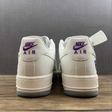 Cargar imagen en el visor de la galería, Air Force 1 07 Low Sacramento Kings Rice White Grey Purple NK6928-205