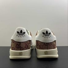 Cargar imagen en el visor de la galería, Adidas x Gucci Gazelle Beige Brown White