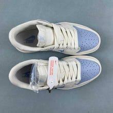 Cargar imagen en el visor de la galería, Fragment Design x Travis Scott x Air Jordan 1 Low OG SP LV White Blue BB6588-103