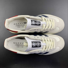 Cargar imagen en el visor de la galería, Adidas x Gucci Gazelle White Navy Red Beige