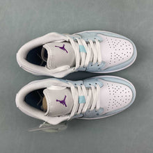 Cargar imagen en el visor de la galería, Air Jordan 1 Low SE GS Aquarius Blue Glacier Blue Hyper Violet FN7366-400