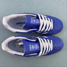 Cargar imagen en el visor de la galería, Adidas Gazelle Indoor Scarlet Blue Fusion Cloud White Gold Metallic HQ8717