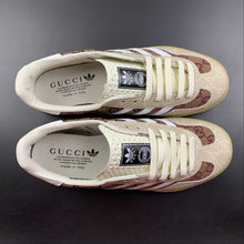 Cargar imagen en el visor de la galería, Adidas x Gucci Gazelle Beige Brown White Gum
