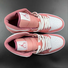 Cargar imagen en el visor de la galería, Air Jordan 1 Mid Valentine's Day Coral Chalk Desert Berry White DQ8423-616