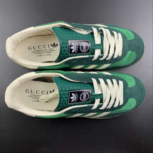 Cargar imagen en el visor de la galería, Adidas x Gucci Gazelle Green White