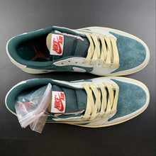 Cargar imagen en el visor de la galería, Travis Scott x Air Jordan 1 Low OG Dark Green White Red CQ4277-993