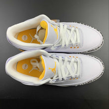 Cargar imagen en el visor de la galería, Air Jordan 3 Retro White Laser Orange Cement Grey Black CK9246-108