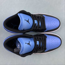 Cargar imagen en el visor de la galería, Air Jordan 1 Low Black University Blue White 553558-041