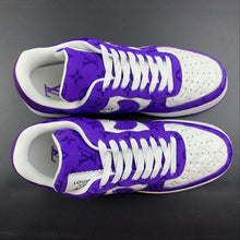 Cargar imagen en el visor de la galería, Louis Vuitton Trainer Snaker x Air Force 1 White Purple LK0231