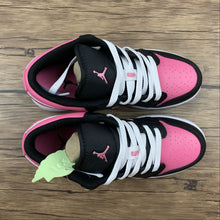 Cargar imagen en el visor de la galería, Air Jordan 1 Low (GS) White-Pinksicle-Black 554723-106