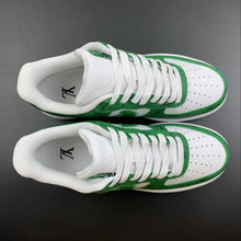 Cargar imagen en el visor de la galería, Louis Vuitton x Air Force 1 White Green MS0232