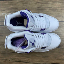 Cargar imagen en el visor de la galería, Air Jordan 4 Retro Court Purple Metallic White CT8527-115