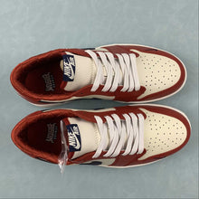 Cargar imagen en el visor de la galería, Air Jordan 1 Low OG Shattered Backboard Custom Edition Red White Black DZ0790-100