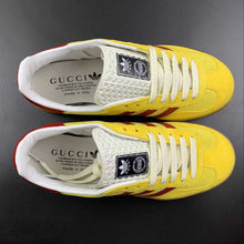 Cargar imagen en el visor de la galería, Adidas x Gucci Gazelle Yellow Red White