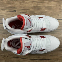 Cargar imagen en el visor de la galería, Air Jordan 4 Retro White University Red Metallic Silver CT8527-112