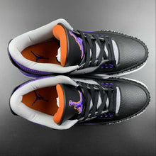 Cargar imagen en el visor de la galería, Air Jordan 3 Retro Court Purple Black Cement Grey White CT8532-050