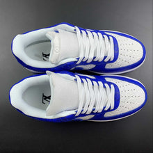 Cargar imagen en el visor de la galería, Louis Vuitton Trainer Snaker x Air Force 1 White Blue LK0228