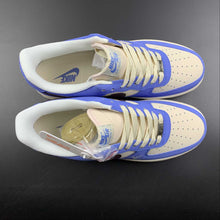 Cargar imagen en el visor de la galería, LV x Air Force 1 07 Low Navy Blue Brown White 315122-010