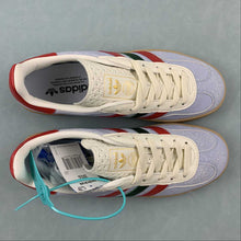 Cargar imagen en el visor de la galería, Adidas Gazelle Indoor Blue Dawn Collegiate Burgundy Core Green IG4994