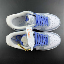 Cargar imagen en el visor de la galería, Air Force 1 07 Low White Grey Bright Blue CW1888-609