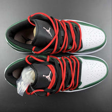 Cargar imagen en el visor de la galería, Air Jordan 1 Low Vibe White Green Black Red 553558-963
