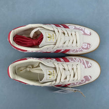 Cargar imagen en el visor de la galería, Adidas Samba OG x Liberty London Cream White Better Scarlet JR8841