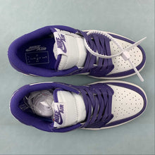 Cargar imagen en el visor de la galería, Travis Scott x Air Jordan 1 Low OG Purple White Black DM7890-386
