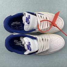Cargar imagen en el visor de la galería, Travis Scott x Air Jordan 1 Low OG White Navy Blue Black DH7890-111