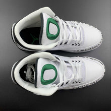 Cargar imagen en el visor de la galería, Air Jordan 3 Retro Oregon Duck White Black Green HO11-MNJDL