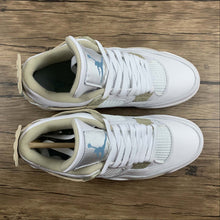 Cargar imagen en el visor de la galería, Air Jordan 4 Retro GG Linen Blue Light White Boarder Sand 487724-118