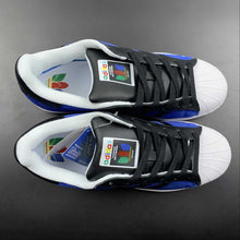 Cargar imagen en el visor de la galería, Adidas Superstar Blue Core Black Cloud White FU9523