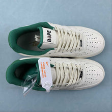 Cargar imagen en el visor de la galería, Air Force 1 07 Low BAPE Beige Green Yellow HX123-007
