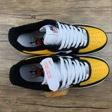 Cargar imagen en el visor de la galería, Air Force 1 Low GS Jersey Mesh Gold Black White DQ7779-700