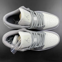 Cargar imagen en el visor de la galería, Air Jordan 1 Low Light Steel Grey Sail White DV0426-012