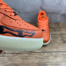 Cargar imagen en el visor de la galería, Air Force 1 07 Low Orange Skeleton Black CU8067-800