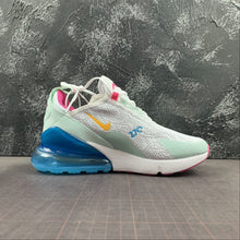Cargar imagen en el visor de la galería, Air Max 270 White Laser Fuchsia Teal Tint Blue Fury CJ0568-100