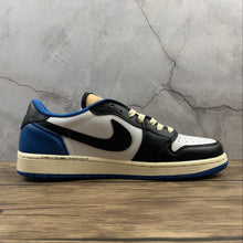 Cargar imagen en el visor de la galería, Travis Scott x Air Jordan 1 Low OG Sail Black-Military Blue DM7866 140