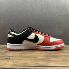 Cargar imagen en el visor de la galería, NBA x SB Dunk Low EMB 75th Anniversary White Black Chile Red DD3363-100