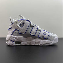Cargar imagen en el visor de la galería, Air More Uptempo Embossed White Royal Blue FD0669-100
