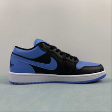 Cargar imagen en el visor de la galería, Air Jordan 1 Low Black University Blue White 553558-041