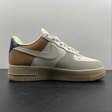 Cargar imagen en el visor de la galería, Air Force 1 07 Low White Navy Blue Brown BS8871-107