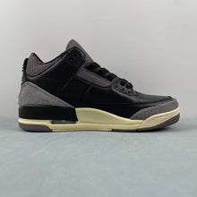 Cargar imagen en el visor de la galería, A Ma Maniere x Air Jordan 3 Retro Black Flat Pewter Violet Ore FZ4811-001
