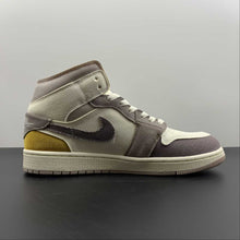 Cargar imagen en el visor de la galería, Air Jordan 1 Mid SE CRAFT Sail Tape Haze Fossil Stone DM9652-102