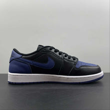 Cargar imagen en el visor de la galería, Air Jordan 1 Retro Low OG Black Mystic Navy-White CZ0790-041