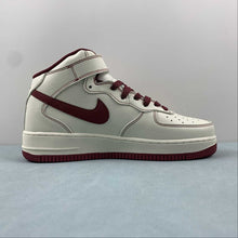 Cargar imagen en el visor de la galería, Undefeated x Air Force 1 07 Mid Off White Dark Red UW2369-015