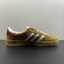 Cargar imagen en el visor de la galería, Adidas x Gucci Gazelle Brown White Red