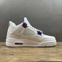 Cargar imagen en el visor de la galería, Air Jordan 4 Retro Court Purple Metallic White CT8527-115