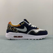 Cargar imagen en el visor de la galería, Air Max 1 Premium Denim Leopard University Gold Picante Red FJ4452-432
