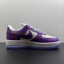 Cargar imagen en el visor de la galería, Louis Vuitton x Air Force 1 White Purple 3308-7