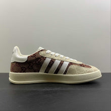 Cargar imagen en el visor de la galería, Adidas x Gucci Gazelle Beige Brown White